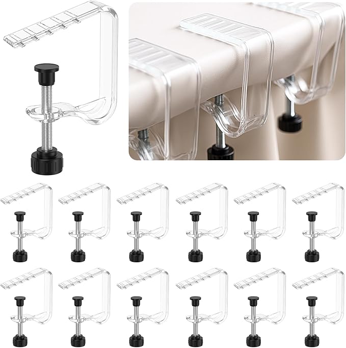 12 Piece Adjustable Tablecloth Clips by Unknown