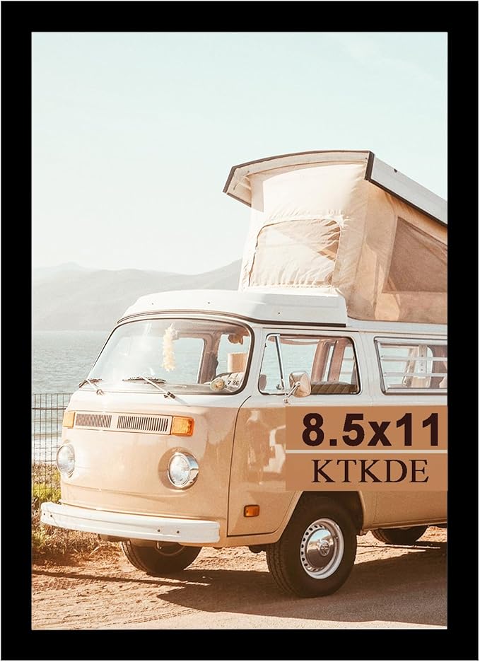 KTKDE 8.5 by 11 Picture Frame Black, Picture Frames 8.5 x 11frame by KTKDE
