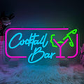 Cocktail Bar Neon Sign, Cocktail Vintage LED Neon Light Signs by Unknown