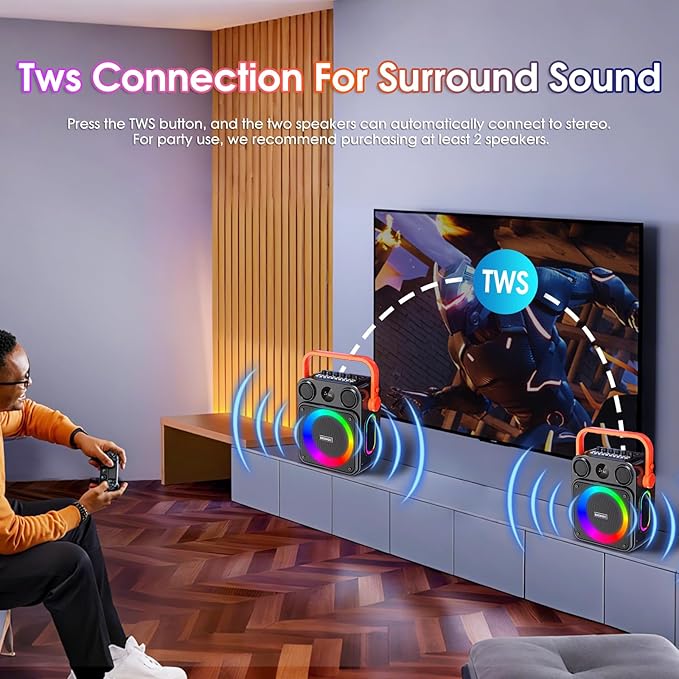 Karaoke Machine for Adults, Portable Karaoke Speaker - Image 6