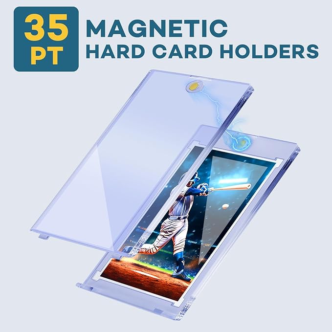40ct Magnetic Card Holders, 35pt One Touch Card Holder, U-V Protection Hard - Image 4