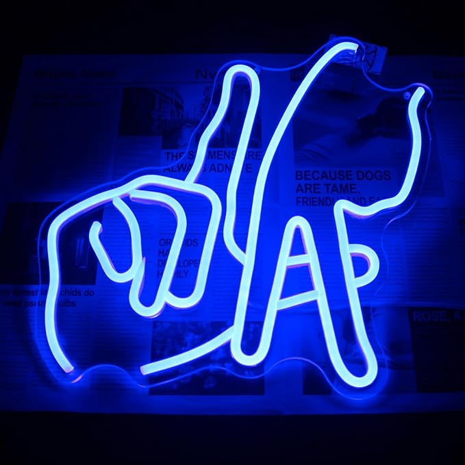 Los Angeles Gesture Neon Sign Baseball Team Neon Lights - Image 6