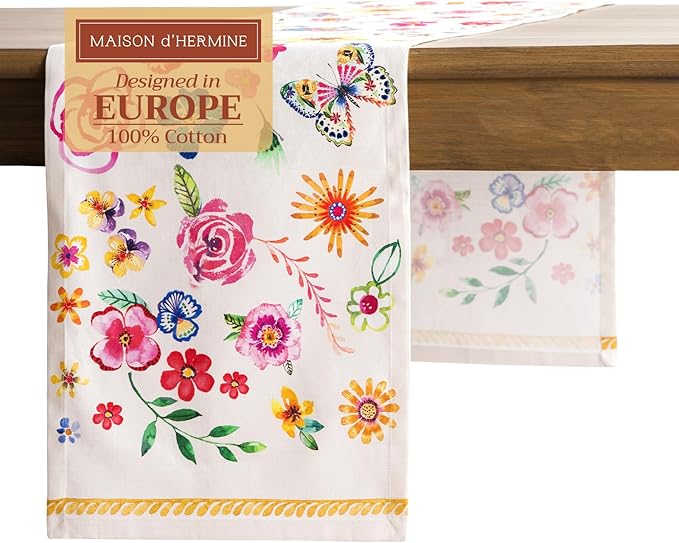 Maison d' Hermine Table Runner 100% Cotton Single Layer Table Runners 108 by MaisondHermine