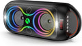 Bluetooth Speakers Wireless- 40W 120dB Loud Sound, 8 LED Lights, 6-8 Hours by halokin