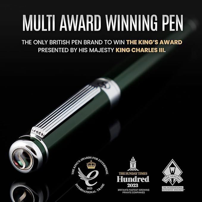 Scriveiner Personalized British Racing Green Pen - Image 7