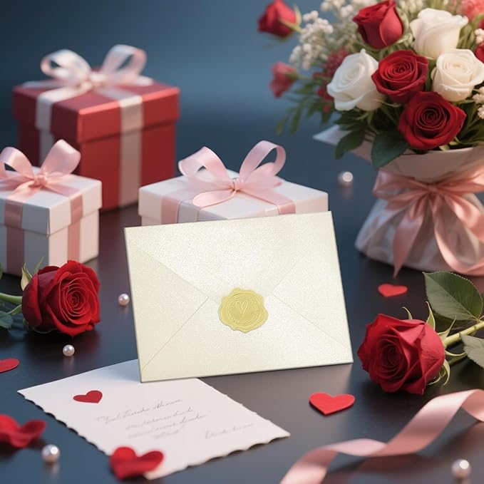 50 PCS Pearl Ivory A7 Envelopes - Image 8
