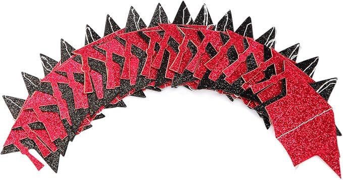 Red-Black Graduation-2025 Class Party-Decorations Garland - Image 4