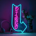 Looklight Disco Neon Signs for Wall Decor Pink Blue LED Word Light Sign by LooklightNeonSign