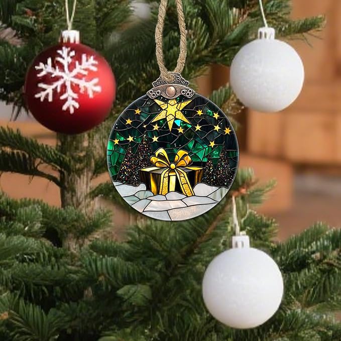 Stained Glass Christmas Decorations - Image 4