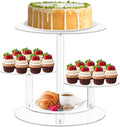 4 Tier Clear Cake and Cupcake Stand Combo by Dezzer