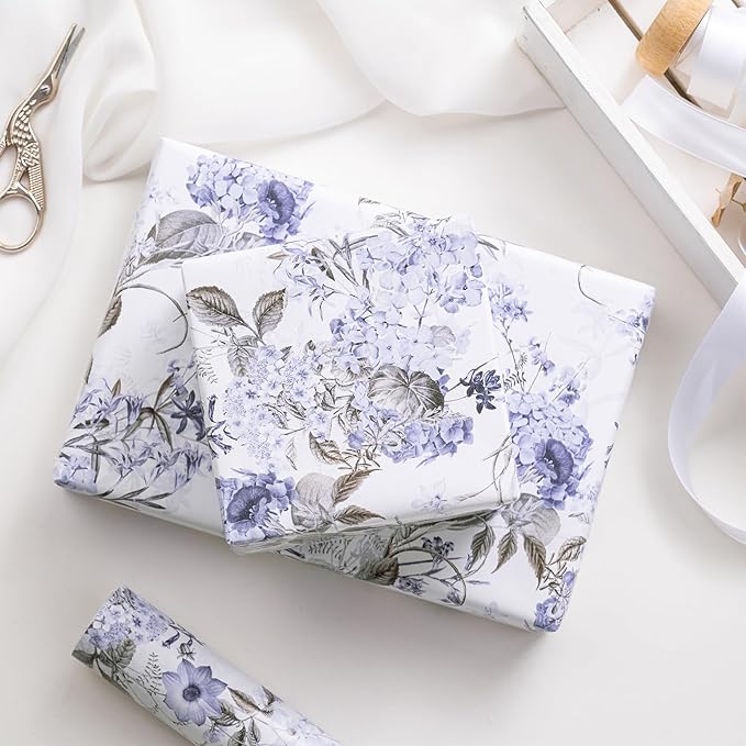RUSPEPA Floral Wrapping Paper Roll - Image 5