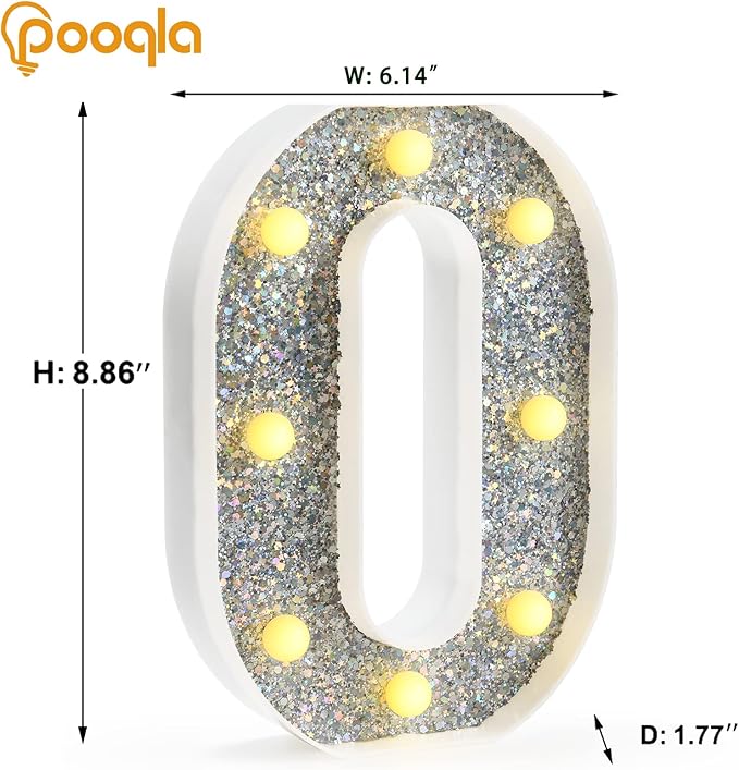 Pooqla Marquee Light up Numbers, Lighted Numbers - Image 6