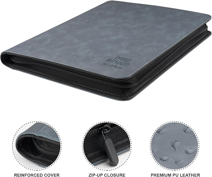 Toploader Binder with 9-Pocket Pages, Holds 288 "3×4" Rigid Toploader Hard Cases - Image 2