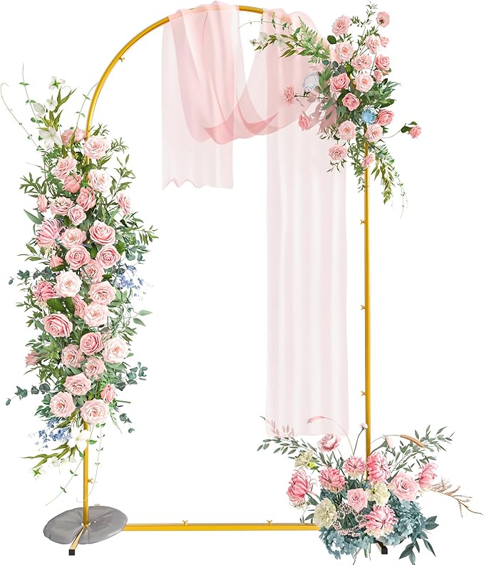 Snughome 7.2FT Arch Backdrop Stand, Wedding Arch Frame Ideal by Snughome