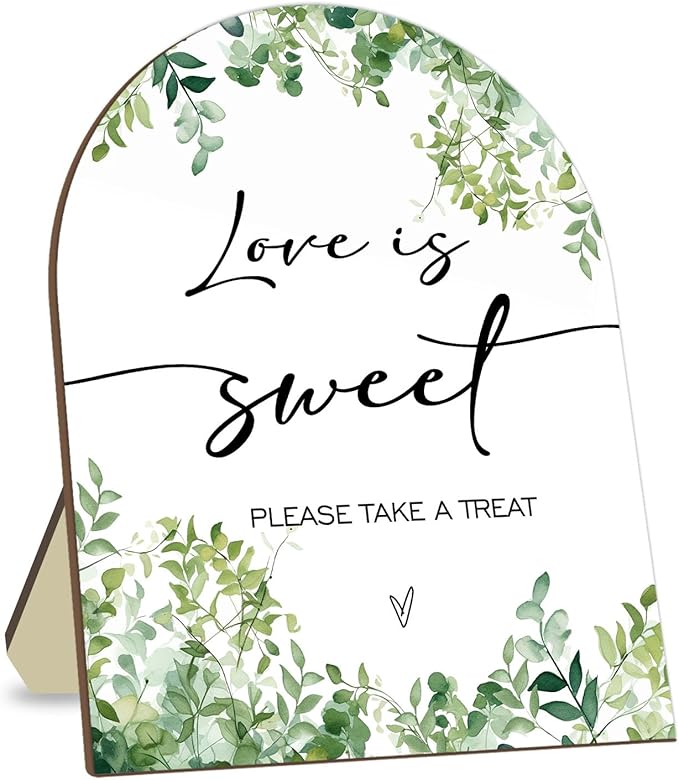 Love is Sweet Please Take A Treat Sign, Love is Sweet Sign by CelebrateEveryMoment