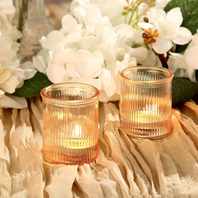 36pcs Gold Votive Candle Holders, Glass Tea Light Candle Holders - Image 9