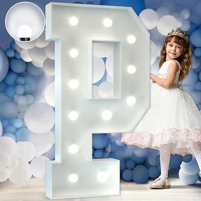 Marquee Letters 4 Feet Tall Large Light Up Letters Baby Shower Decorations by Letsmakeitimpressive