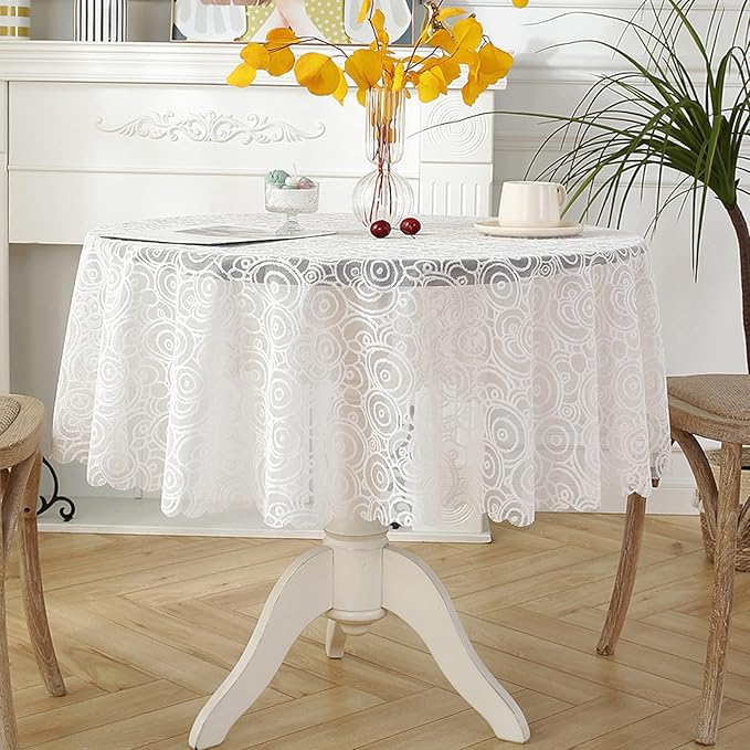 Jeloris Round Lace Tablecloth - Image 2