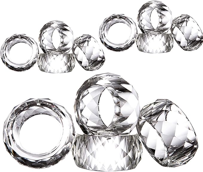 Crystal Napkin Ring Holders by DONOUCLS