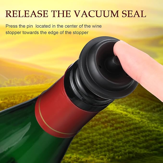 18 Pieces Wine Saver Pump with Vacuum Reusable Preserver Practical Wine Keeper - Image 5