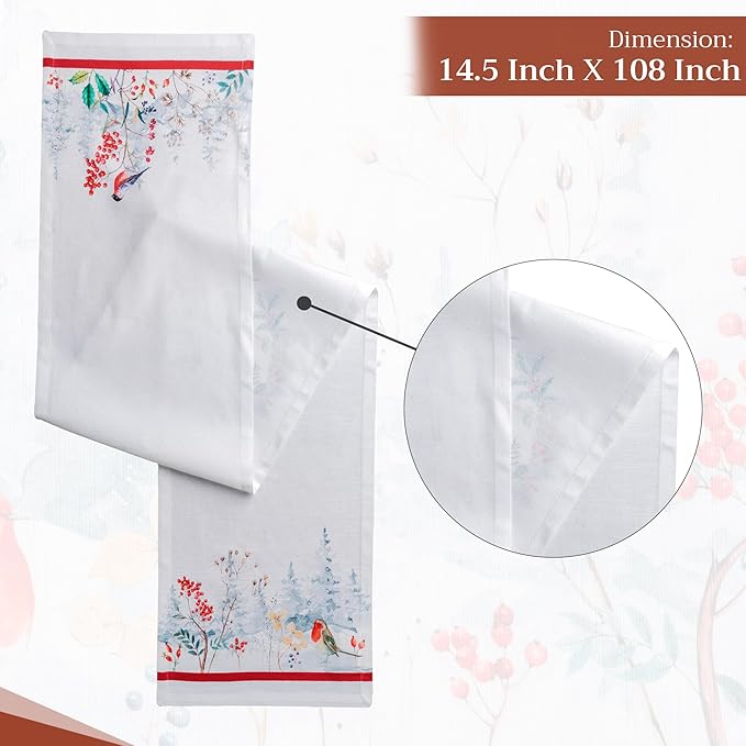 Maison d' Hermine Table Runner 100% Cotton Single Layer Table Runners 108 - Image 4
