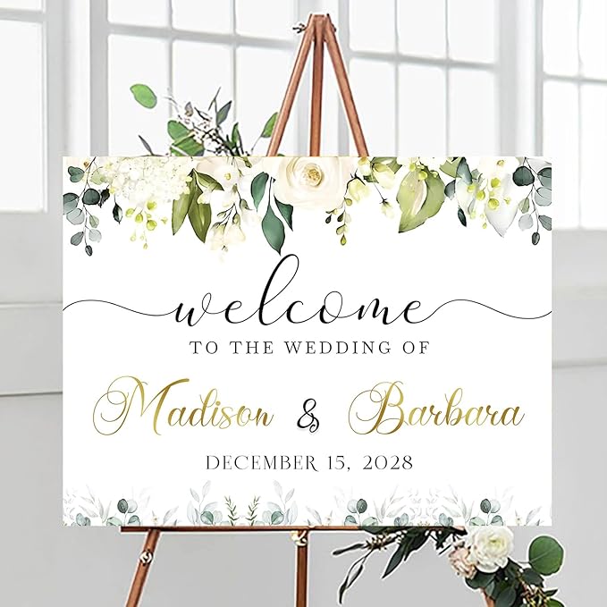 Wedding Welcome Sign, Custom Wedding Welcome Sign, Engagement Party Welcome Sign - Image 3