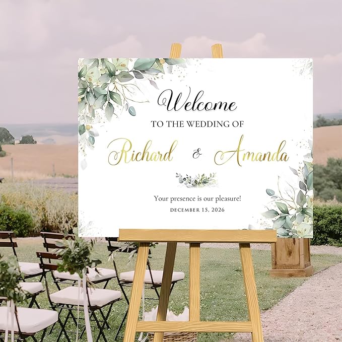 Welcome To Our Wedding Sign, Wedding Yard Signs, Welcome Sign - Image 4