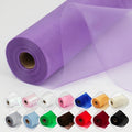 Crystal Organza Fabric Tulle 11 Inch by 50 Yards Sheer Tulle Rolls by ICOSHOW