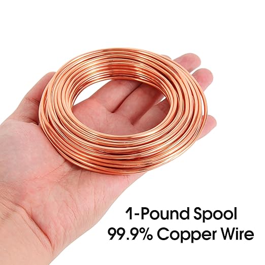 12 Gauge/2.0 mm 16.5 Feet 5 oz 99.9% Dead Soft Copper Wire - Image 4