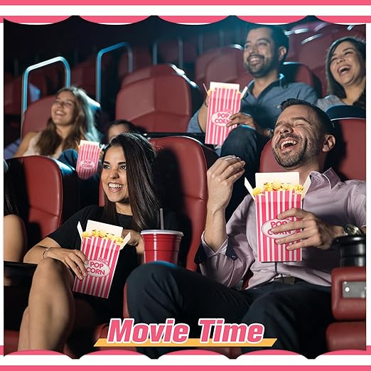 Xinnun 200 Pcs Paper Popcorn Boxes 1 oz Close Top Oil Proof Disposable Popcorn - Image 3