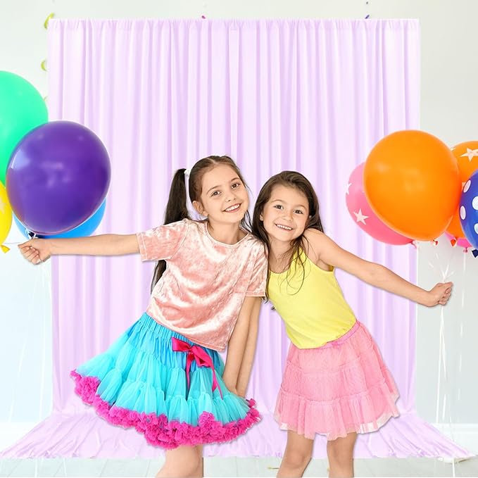 10ft x 10ft Light Purple Backdrop Curtains - Image 6