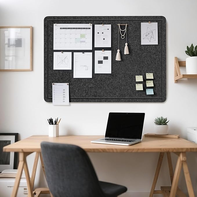 Bulletin Board, 36 x 24 inches Felt Board - Image 2