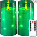 NURADA Flickering Flameless Candles: Built-in Star String Acrylic Battery LED by NURADA