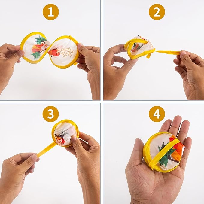 4 Styles Summer Beach Round Foldable Hand Fan Japanese Foldable Fan Style - Image 4