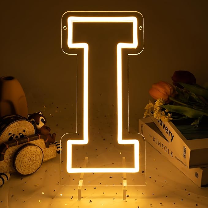 Light Up Letters I, Led Marquee Letter Lights Neon Sign, 13.9" Height by MissAudrey