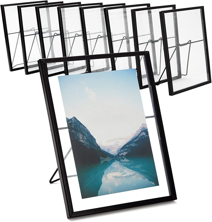 Juvale Wedding Floating Glass Picture Frames by Juvale