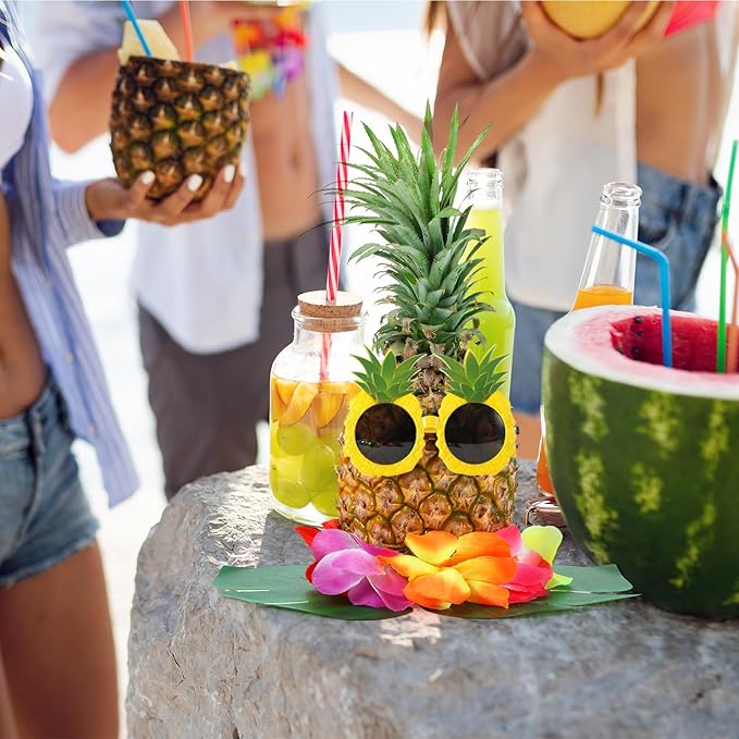 6 Sets Hawaiian Table Centerpieces Pineapple Luau Party Table Decorations - Image 5