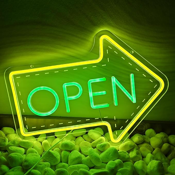 Planzo Open Neon Sign LED Beer Bar Open Neon Light - Image 3