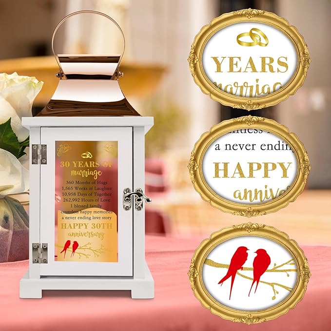 30th Wedding Anniversary Lantern 30th Anniversary Wedding Gifts - Image 5