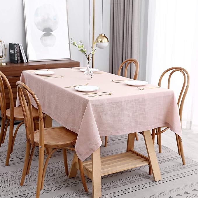 maxmill Lux Faux Linen Tablecloth by maxmill