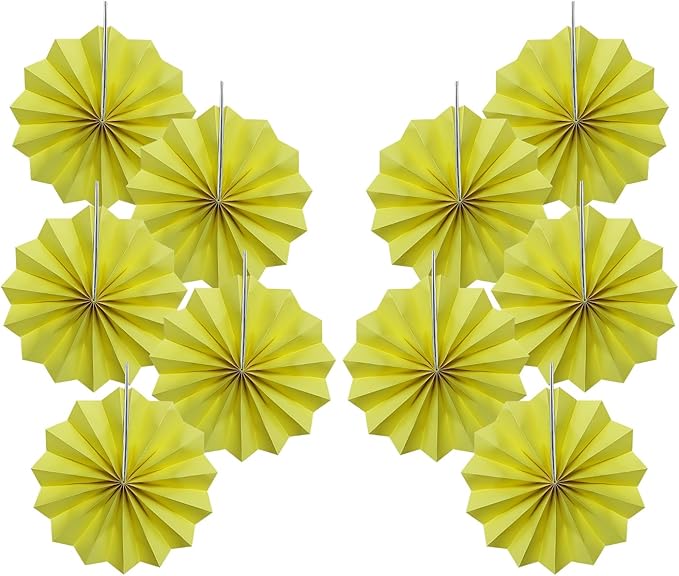 Yellow Party Decorations, Paper Decorations by BARTHEW