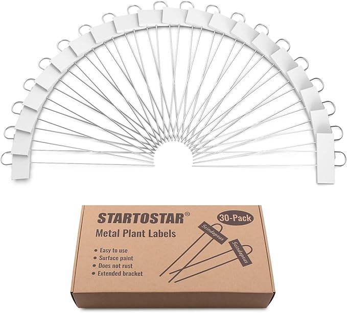 STARTOSTAR 30-Pack Metal Plant Labels, 10.6" Garden Markers Reusable Nursery - Image 7