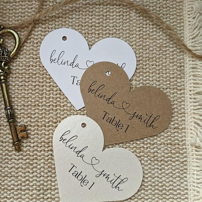 Custom Gift Tags, Personalized Heart Tags - Image 6