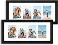 8x20 Picture Frame Set of 2, Rustic Black Wood Frame by Hongkee