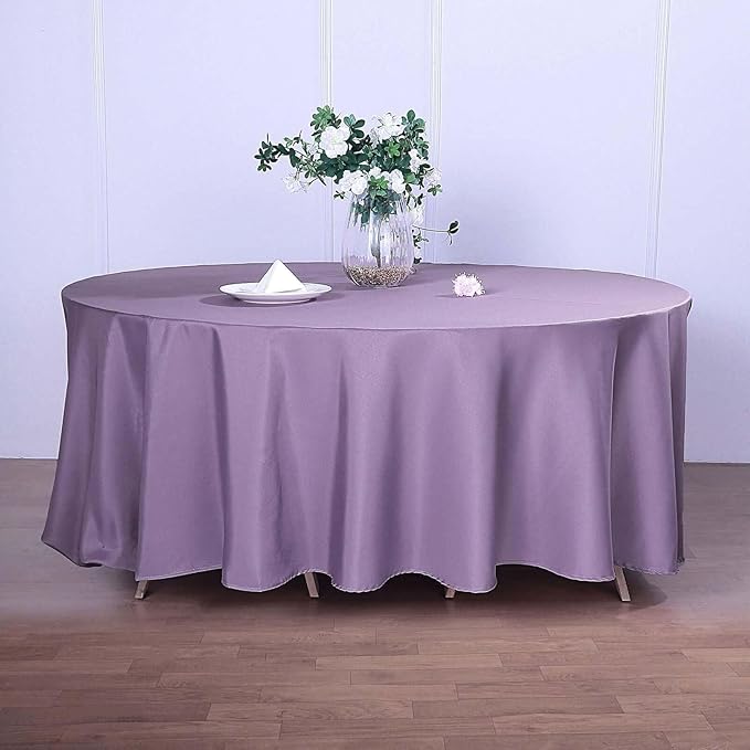 Efavormart Round Tablecloth, 120 Inch Stain & Wrinkle Resistant Washable Table - Image 2
