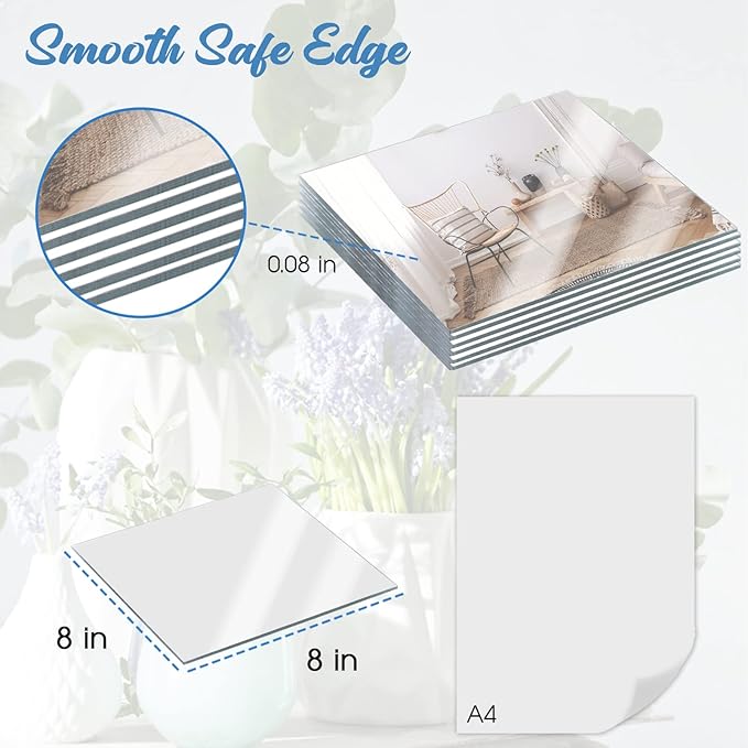 JAMBALAY 8" Square Mirror Centerpieces - Image 4