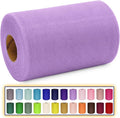 Lavender Tulle Fabric Roll 6 Inch X 300 FT Matte Tulle Ribbon Netting Mesh Spool by MIGLORIA