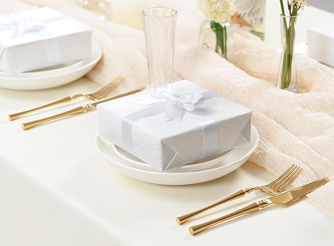 White Satin Ribbon 7/8 Inch x 50 Yards Double-Faced Hair Ribbons - Image 5