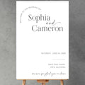 Editable Wedding Welcome Sign, Welcome To Our Wedding Sign, Modern Minimalist by CENOVACY