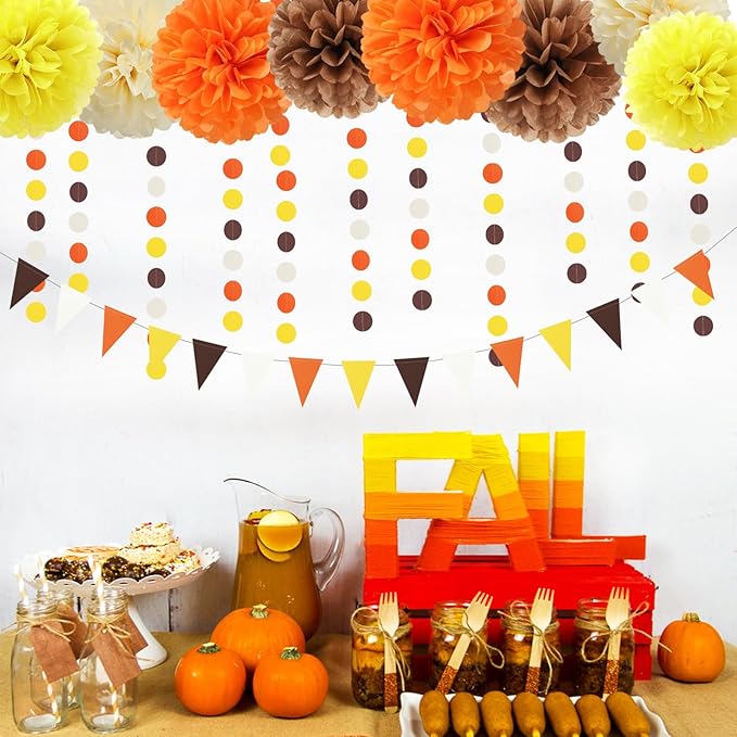 Brown-Orange Yellow Baby-Shower Party Decorations - Image 4
